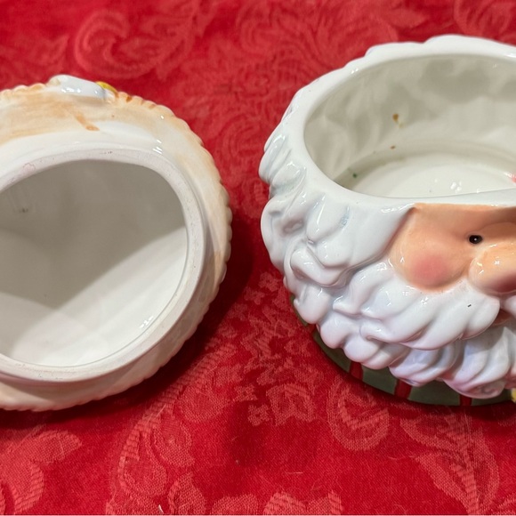 Santa Candy Dish with Lid - Picture 2 of 2